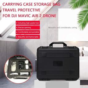 img 2 attached to Leyona Case for DJI Mavic Air 2 with Smart Controller: Hard Shell Carrying Case for Convenient Storage, Travel, and Outdoor Use with Accessories