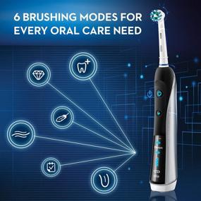 img 1 attached to Oral-B Pro 7000 SmartSeries Black 🦷 Electric Toothbrush with Bluetooth Connectivity: 8 Piece Set