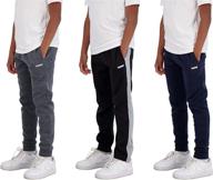 hind boys 3-pack fleece and tricot jogger sweatpants: ultimate comfort and versatile style logo