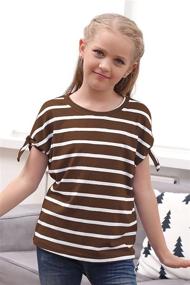 img 1 attached to GORLYA Girls' Sleeve T-Shirt Pullover GOR1049 - Tops, Tees & Blouses