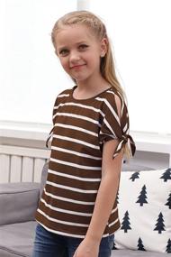 img 2 attached to GORLYA Girls' Sleeve T-Shirt Pullover GOR1049 - Tops, Tees & Blouses