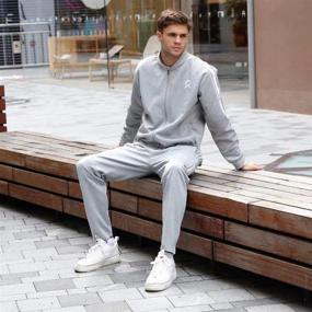 img 2 attached to Men's Tracksuit Set, Casual Athletic Sweatsuits for Jogging - 2 Piece Suit