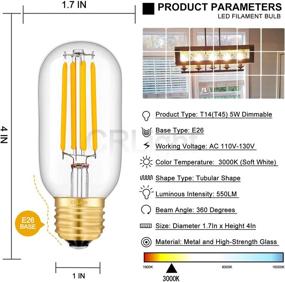 img 2 attached to 💡 CRLight Tubular Dimmable Filament Bulb: A Versatile Industrial Electrical Solution