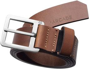 img 4 attached to Premium Arcade Leather Padre Black Men's Belts - Stylish Accessories for Men