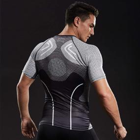 img 1 attached to 🦾 Iron Man Inspired Compression Fitness Gear: Achieve Optimal Performance!