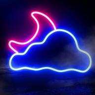 🌙 koicaxy neon sign with acrylic moon cloud led lights - battery/usb powered for wall decor, ideal for bedroom, kids room, living room, bar, party, christmas, wedding логотип