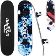 🛹 disuppo 31" x 8" complete canadian maple skateboard for beginners - high-quality double kickboard for adults, kids, and teens logo