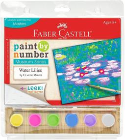 img 4 attached to 🎨 Faber-Castell Museum Series Paint by Numbers – Claude Monet Water Lilies – Beginner-friendly Number Painting Kit for Kids and Adults