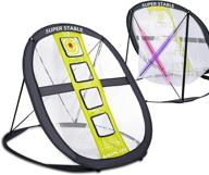 🏌️ saplize pop up x-shaped golf chipping net: ultimate stability for indoor/outdoor swing practice & accurate backyard training логотип