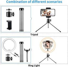 img 2 attached to 📸 Deerfun 10.2'' LED Ring Light: Идеально подходит для Tiktok, прямых трансляций, селфи и фотографии