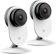 📷 yi 2pc security home camera 3 baby monitor: 1080p wifi smart indoor nanny ip cam with night vision, 2-way audio, motion detection, phone app, pet cat dog cam - works with google logo