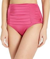 calvin klein pleated swimsuit rosebud logo