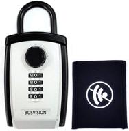 bosvision portable lock box/key safe with faraday bag - secure storage for car key fob and house keys (3 1/2”) logo