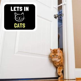 img 2 attached to Door Buddy Adjustable Door Latch (Grey 2 Pack) - The Ultimate Solution to Dog-Proofing Your Litter Box! No Pet Gates or Cat Doors Needed. Easy and Convenient Cat and Adult Entry. Put an End to Dogs Eating Cat Poop Now!