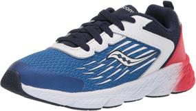 img 4 attached to 👟 Saucony Unisex Boys' Sneakers: Running Shoes in Black and White