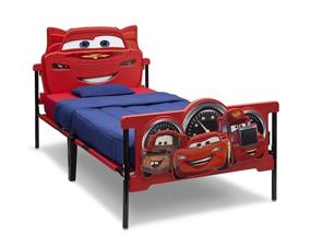 img 2 attached to Disney/Pixar Cars Twin Bed with 3D Footboard - Delta Children Plastic