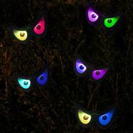 👻 funpeny halloween ghost eyes string lights: spooky battery operated decorations for indoor outdoor parties & carnivals логотип