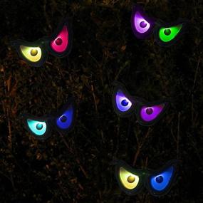 img 4 attached to 👻 FUNPENY Halloween Ghost Eyes String Lights: Spooky Battery Operated Decorations for Indoor Outdoor Parties & Carnivals