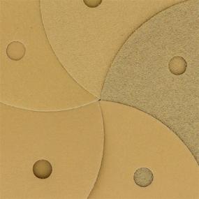 img 2 attached to 🪚 Dura-Gold Premium 5" Gold Sanding Discs Variety Pack - 50 Dustless Hook and Loop Finishing Sandpaper Discs for Woodworking or Automotive (5-Hole, Box Included)