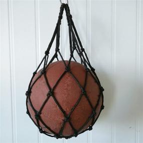 img 3 attached to 🎽 Wendy Mall Sports Mesh Net Bag – Single Ball Carrier for Basketball, Volleyball, Soccer and More