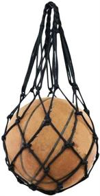 img 4 attached to 🎽 Wendy Mall Sports Mesh Net Bag – Single Ball Carrier for Basketball, Volleyball, Soccer and More