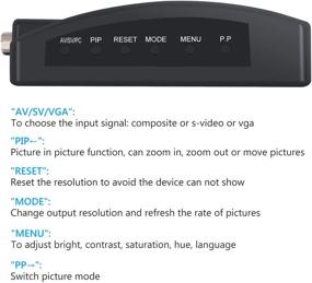 img 1 attached to 📺 eSynic BNC S-Video VGA к VGA Конвертер Бокс - Адаптер ПК к ТВ для CCTV Камеры, DVR, DVD Плеера - Вход VGA к Выходу VGA - Конвертер ноутбука на монитор компьютера - Поддержка PAL NTS