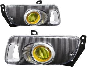 img 4 attached to 🔦 DNA Motoring FL-HC922-AM: Premium Amber Fog Light for 92-95 Honda Civic 2/3DR