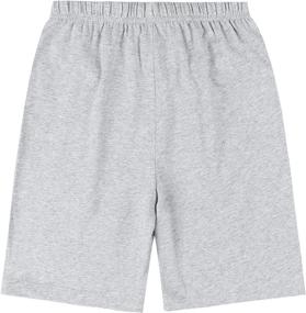 img 2 attached to 🩳 AMERICLOUD Kids Drawstring Cotton Shorts: Soft Athletic Shorts with Pockets for Boys and Girls 3-12 Years (1 or 2 Pack)