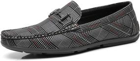 img 4 attached to Faranzi Driving Moccasins Classic Comfortable Men's Shoes for Loafers & Slip-Ons