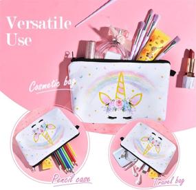 img 2 attached to 🦄 Waterproof Unicorn Makeup Bag | Resistant Organizer for Easy Storage