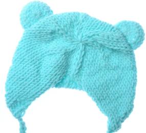 img 1 attached to 🐻 ECYC Baby Bear Hat Beanie with Bear Dolls Photography Accessories - Adorable Blue Newborn Essential