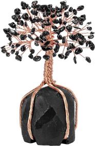 img 4 attached to 💰 Enhance Your Prosperity with Jovivi Natural Black Tourmaline Crystal Money Tree