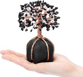 img 1 attached to 💰 Enhance Your Prosperity with Jovivi Natural Black Tourmaline Crystal Money Tree