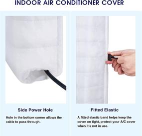 img 2 attached to 🌬️ KylinLucky White Indoor Air Conditioner Cover for Inside Window Unit 25 x 17 x 3.5 inches (L x H x D)