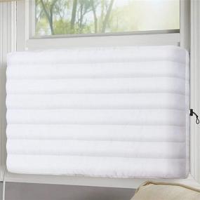 img 4 attached to 🌬️ KylinLucky White Indoor Air Conditioner Cover for Inside Window Unit 25 x 17 x 3.5 inches (L x H x D)