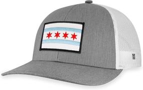 img 3 attached to Chicago Flag Hat Snapback Baseball