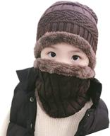 xyiyi winter fleece-lined beanie for boys | accessories, hats & caps logo