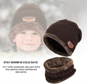 img 1 attached to XYIYI Winter Fleece-Lined Beanie for Boys | Accessories, Hats & Caps