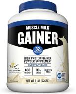 muscle milk gainer vanilla creme protein powder - 32g protein - 5lb logo