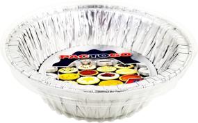 img 4 attached to Pactogo Extra Deep Aluminum 5 3/4'' Meat Pot Pie Baking Tin with Clear Dome Lid - Pack of 6 Sets