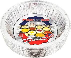 img 1 attached to Pactogo Extra Deep Aluminum 5 3/4'' Meat Pot Pie Baking Tin with Clear Dome Lid - Pack of 6 Sets