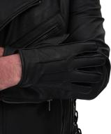 mens winter leather black gloves men's accessories logo
