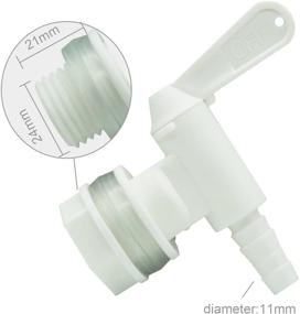 img 2 attached to 2-Pack Plastic Spigot for Bottling Bucket - Ideal Replacement Spigot for Homebrewing Beer or Soda