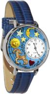 whimsical watches u1810005 capricorn leather logo