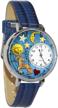 whimsical watches u1810005 capricorn leather logo