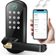 black smart lock: keyless 🔒 entry, fingerprint & keypad door lock logo