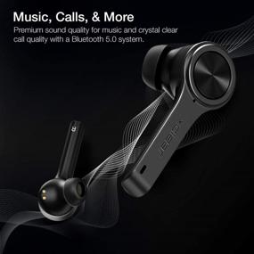 img 3 attached to 🎧 Беспроводные наушники XClear: Погружающий звук, True 5.0 Bluetooth, Быстрое подключение, IPX5 защита от пота, Встроенный микрофон, Мощный бас - Черный.