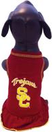🐾 show your team spirit with the ncaa usc trojans cheerleader dog dress logo