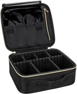 💼 chomeiu travel makeup case - compact cosmetic organizer & accessories bag in black logo