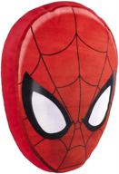 🕷️ marvel spiderman classic face pillow - 14x9x3 super soft polyester microfiber logo